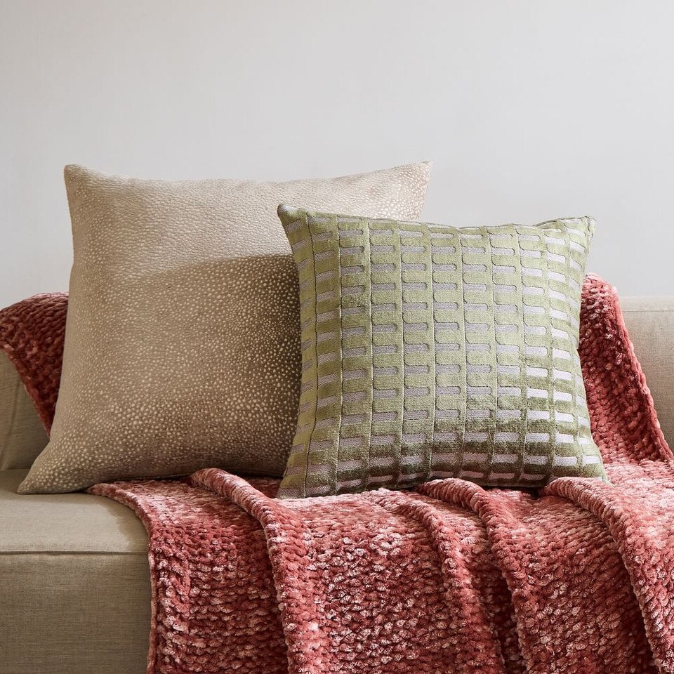 Dotted Chenille Jacquard Cushion Cover West Elm UK